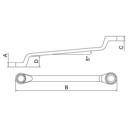 Imagem de Chave Combinada Estrela 17mm 19mm Top Tramontina 44630166