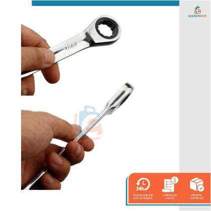 Imagem de Chave Combinada Fixa Estrela com Catraca 17mm
