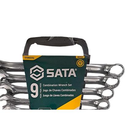 Imagem de Chave Combinada Jogo Sata 8 A 19Mm Com 9 Pecas - St09020Sj