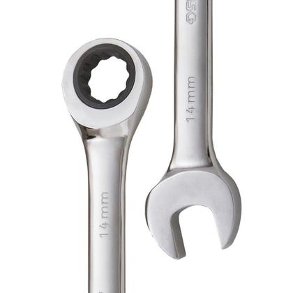 Imagem de Chave Combinada Sata com Catraca Cromo Vanádio 14mm