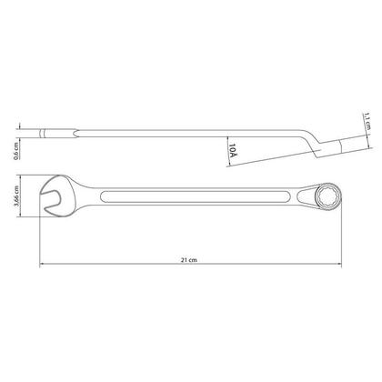 Imagem de Chave Combinada Tramontina Master 5/8" com Corpo Forjado em Aço Especial Cromado