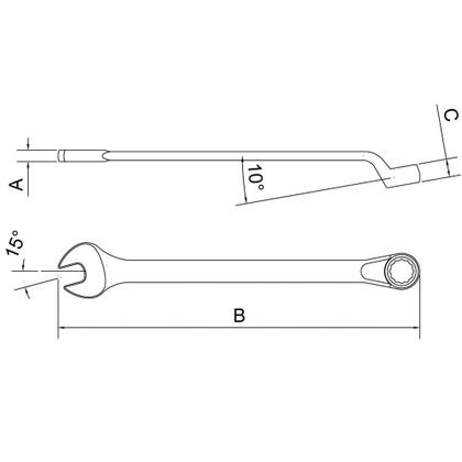 Imagem de Chave Combinada Tramontina Pro 1 mm  44670/113