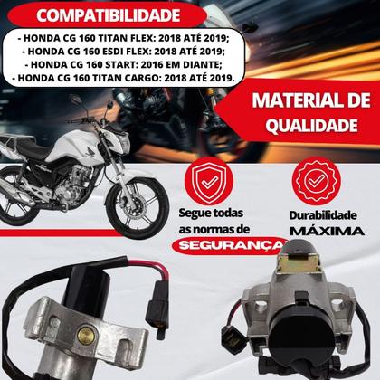 Imagem de Chave Contato Ignição Cg Titan Fan 160 Start 160 2018 2019