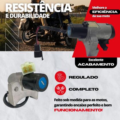 Imagem de Chave Contato Ignição Cg Titan Fan 160 Start 160 2018 2019