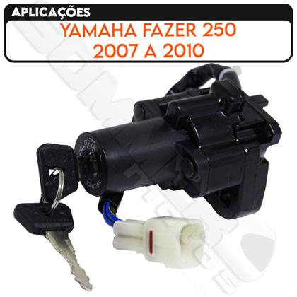 Imagem de Chave Contato Ignição Yamaha Fazer 250 2007 A 2010 Magnetron