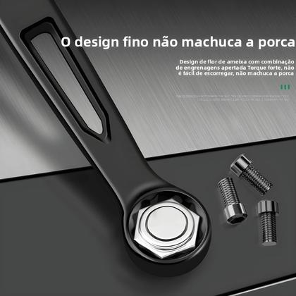 Imagem de Chave De Catraca Durável De Combinação Aberta 8-32mm, Ferramenta De Reparação Rápida Para Automóveis
