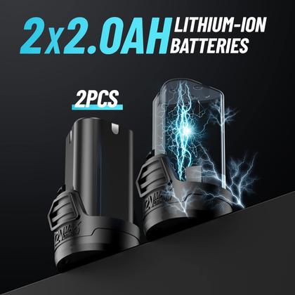 Imagem de Chave de catraca elétrica sem fio Seesii 3/8 40 pés-lbs 220 RPM