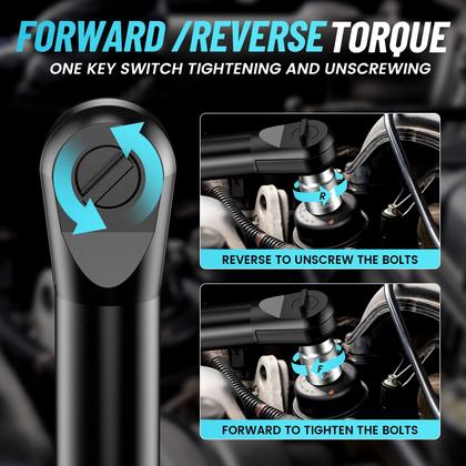 Imagem de Chave de catraca elétrica sem fio Seesii 3/8 40 pés-lbs 220 RPM