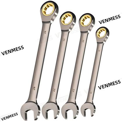 Imagem de Chave De Catraca Métrica Universal, Ferramenta Combinada De Anel De Engrenagem, Chave Torx Para
