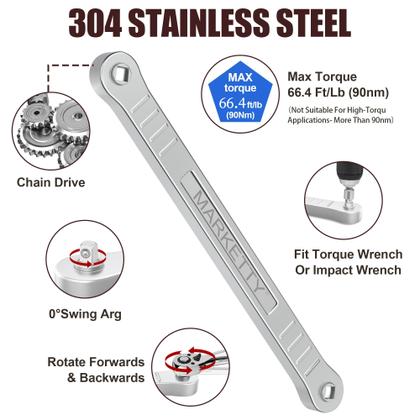 Imagem de Chave de extensão offset MARKETTY Impact Ready 3/8 com adaptadores