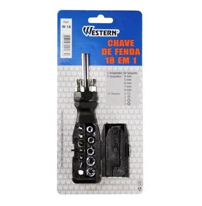 Imagem de Chave De Fenda 18 Em 1 Kit Bits Intercambiável West
