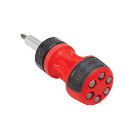 Imagem de Chave de fenda com catraca CRAFTSMAN Stubby Push-n-Pick 8 peças