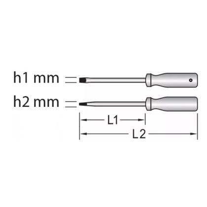 Imagem de Chave de Fenda p/ Bornes 1.8 x 3 Pol Gedore