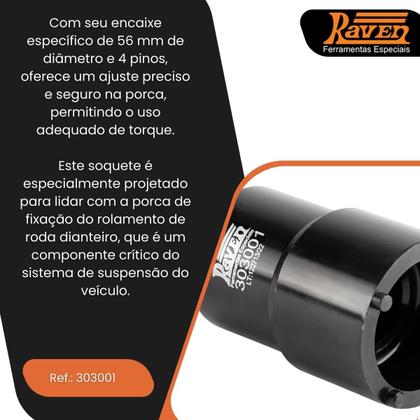 Imagem de Chave De Garras 56mm Para Porca Do Cubo Dianteiro Suzuki