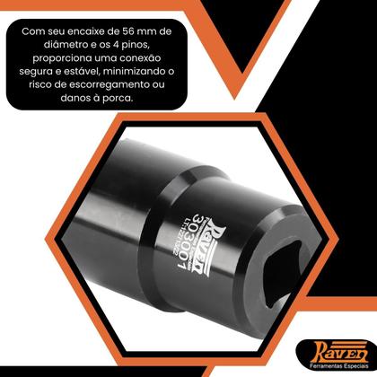 Imagem de Chave De Garras 56mm Para Porca Do Cubo Dianteiro Suzuki