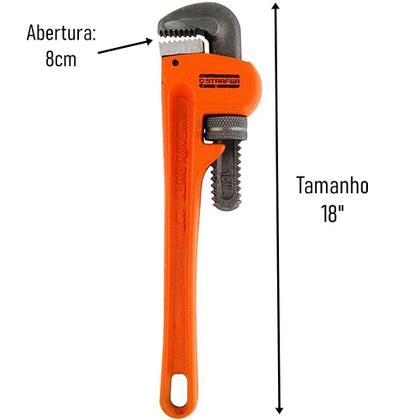 Imagem de Chave De Grifo Tipo Rigid 18 Polegadas Heavy Duty Starfer