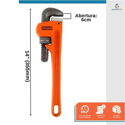 Imagem de Chave de Grifo Tipo Rigid Profissional 14 Polegadas - Starfer