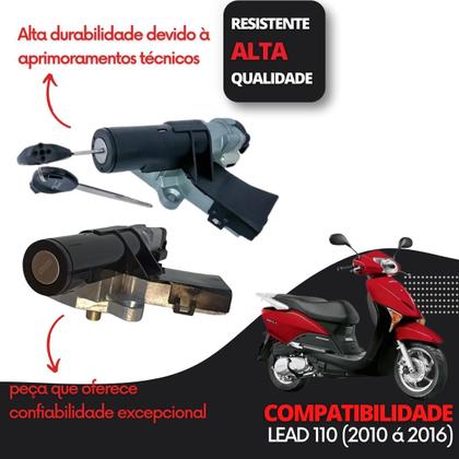 Imagem de Chave De Ignição Contato Honda Lead 110 2010 Até 2016 Miolo
