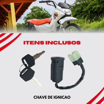 Imagem de Chave De Ignição Contato Honda Pop 110I 2016 Em Diante Miolo