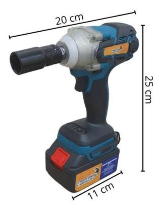 Imagem de Chave De Impacto 18v Carregador 2 Baterias Lítio Com Maleta