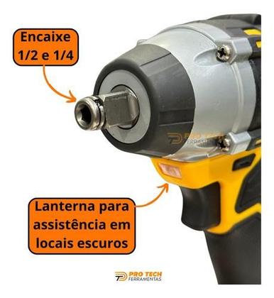 Imagem de Chave De Impacto 48v Profissional Brushless Com Maleta