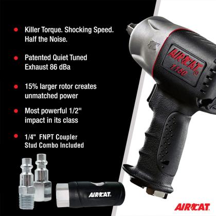 Imagem de Chave de impacto AIRCAT 1150 Drive Killer Torque de 1/2 polegada