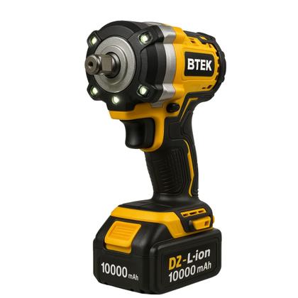 Imagem de Chave De Impacto Catraca Meia Parafusadeira Furadeira Potente 2 Baterias