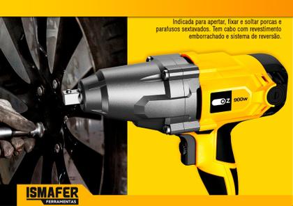 Imagem de Chave De Impacto Eletrica Reversível 1/2" 900w Com Maleta 127V