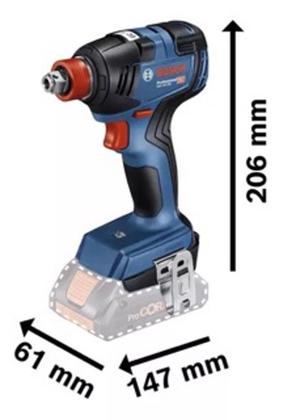 Imagem de Chave De Impacto Gdx 18v-200 BOSCH Brushless + 2 Baterias 2,0AH + Carregador Bivolt