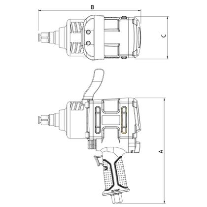Imagem de Chave de Impacto Pneumática 3/4" Tramontina PRO