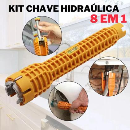 Imagem de Chave De Instalação Torneira Pia Cano 8 em 1 Ferramenta Multifuncional Grifo Envio Imediato