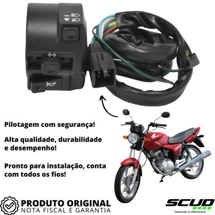 Imagem de Chave De Luz Seta Cg Titan 150 Ed Esd Ks Fan 125 150 Scud