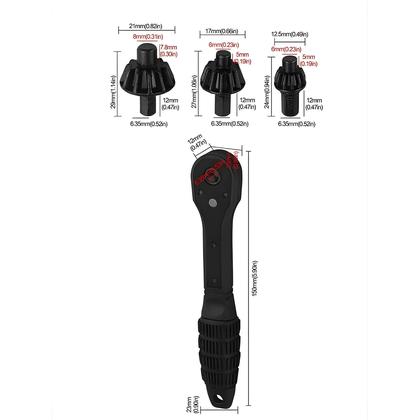 Imagem de Chave De Mandril Universal 2 Em 1 Para Furadeira Elétrica, Ferramenta De Fixação Manual