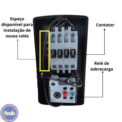 Imagem de Chave de Partida Trifásica 2CV 380V 4A C/ Botoeira