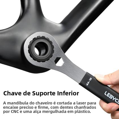 Imagem de Chave De Remoção De Movimento Central De Bicicleta Em Aço Inoxidável Para MTB E Estrada, Ferramenta