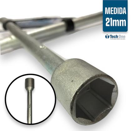 Imagem de Chave de Roda Cruz Estrela Ferramenta Carro VW Fox Todos