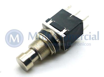 Imagem de Chave DPDT Foot Switch Momentânea On-(On) para solda em placa PCI PBS-24-212P