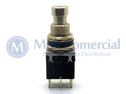 Imagem de Chave DPDT Foot Switch Momentânea On-(On) para solda em placa PCI PBS-24-212P