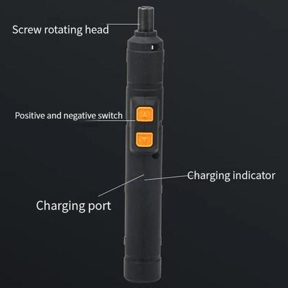 Imagem de Chave Elétrica De Fenda Sem Fio Com Bateria De Lítio Recarregavel Conjunto De Ferramentas