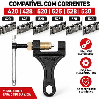 Imagem de Chave Extrator De Corrente Bike E Moto Pino Tamanho 420 530