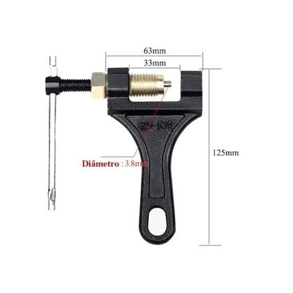 Imagem de Chave Extrator Removedor Saca Pino Rebite Corrente Tamanho 420/530 Honda Yamaha Biz Cb 150 300 350