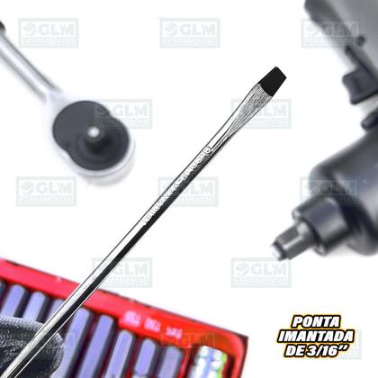 Imagem de Chave Fenda Ponta Imantada Magnética 5x100 Mm