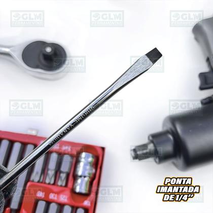 Imagem de Chave Fenda Ponta Imantada Magnética 6x100 Mm