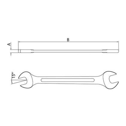 Imagem de Chave fixa 20 x 22mm Tramontina Master                                