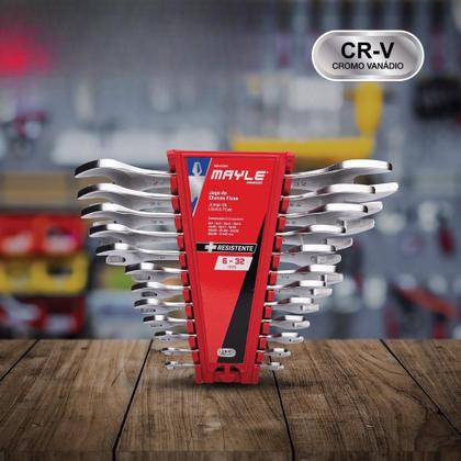 Imagem de Chave Fixa Jogo 6 a 32 MM com 12 Peças 100403MY MAYLE