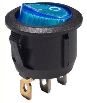 Imagem de Chave Gangorra Redonda Kcd1-106n Azul C/neon Kit 5 Peças