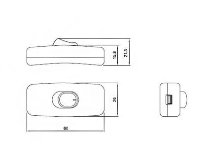 Imagem de Chave Gangorra SPST Liga/Desliga - KCD1-112