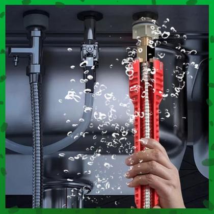 Imagem de Chave Hidráulica 8 em 1 Chave Para Apertar Cano Pia Troca Torneiras Chave de Pia Multifuncional