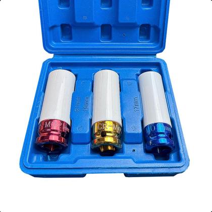 Imagem de Chave Impacto 1/2 A Bateria 620nm Com Jogo De Soquete Impacto Roda Liga Leve 1/2 E Soquete 32 Peças