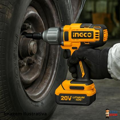 Imagem de Chave Impacto 20V Bateria Encaixe Quadrado INGCO